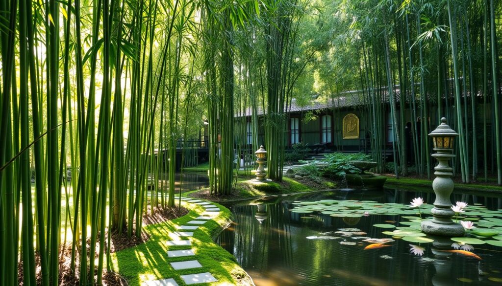 Bamboo in an Oriental Garden