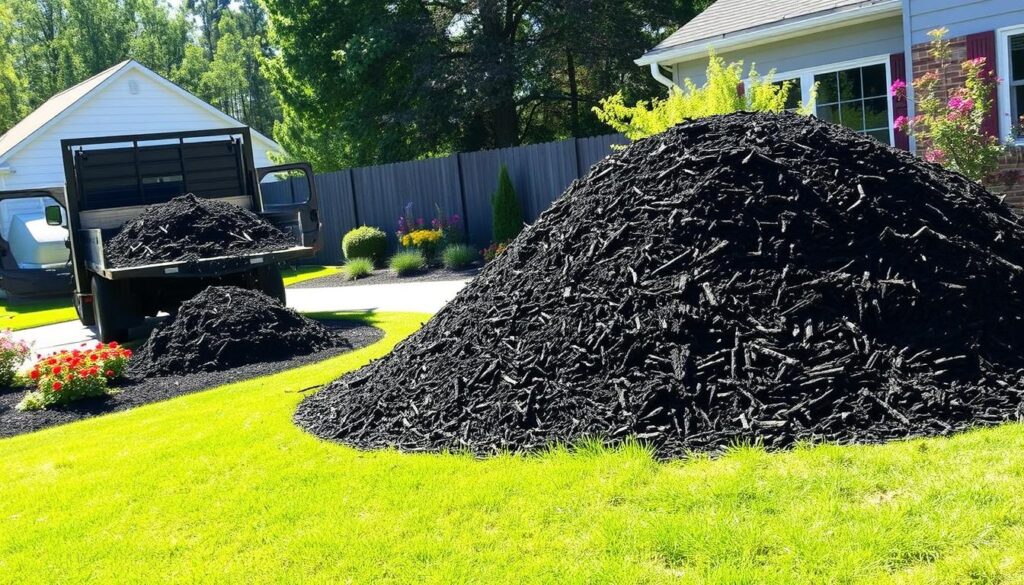 Bulk mulch delivery