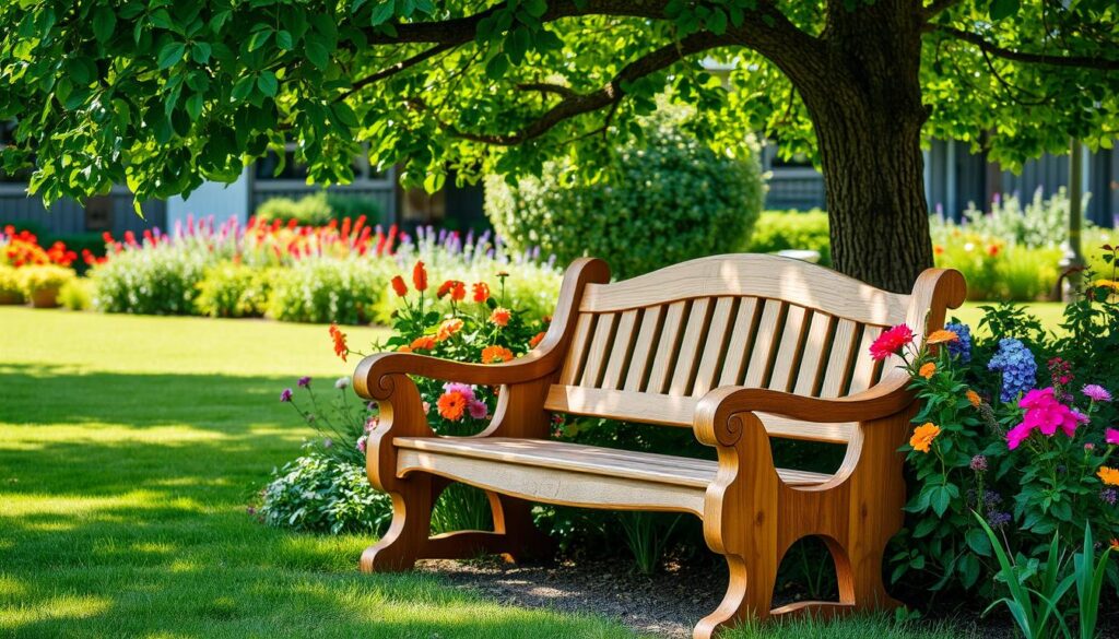 DIY garden bench