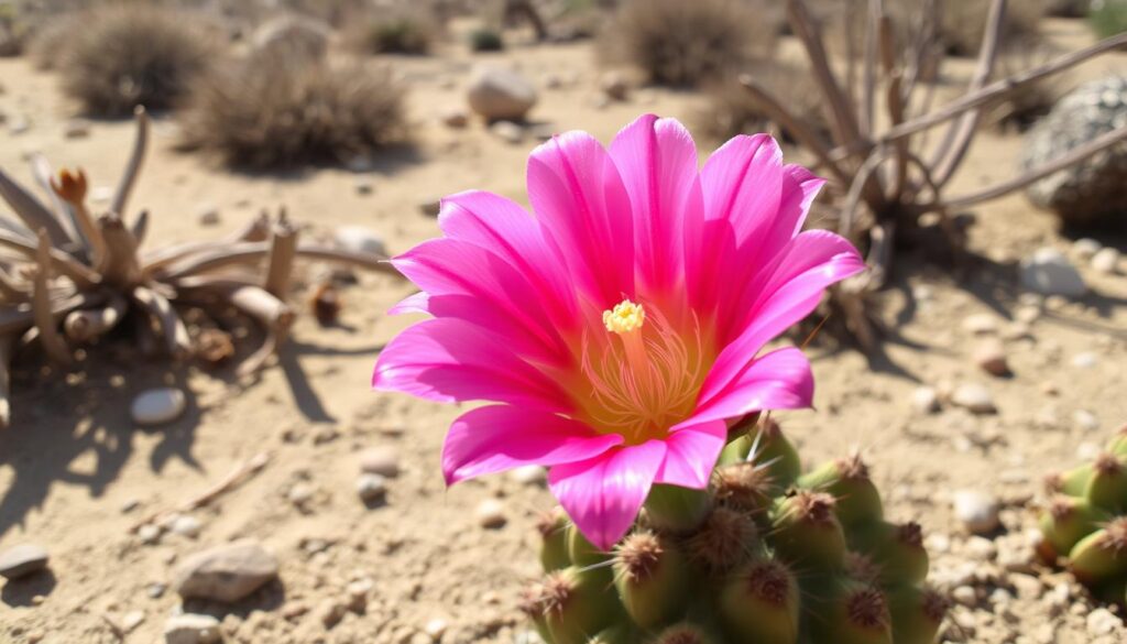 Pink cactus flower