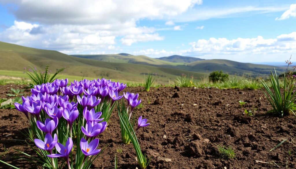 Saffron planting location