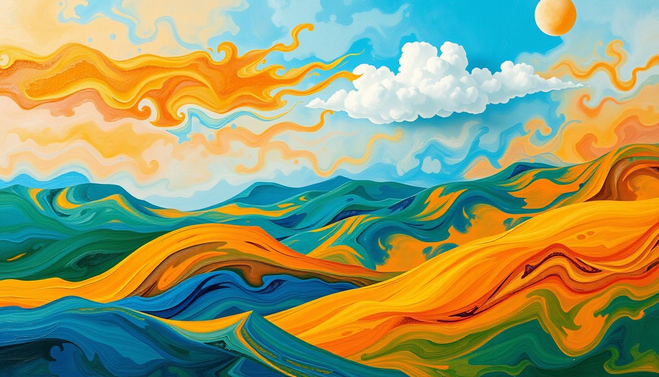 abstract landscape art