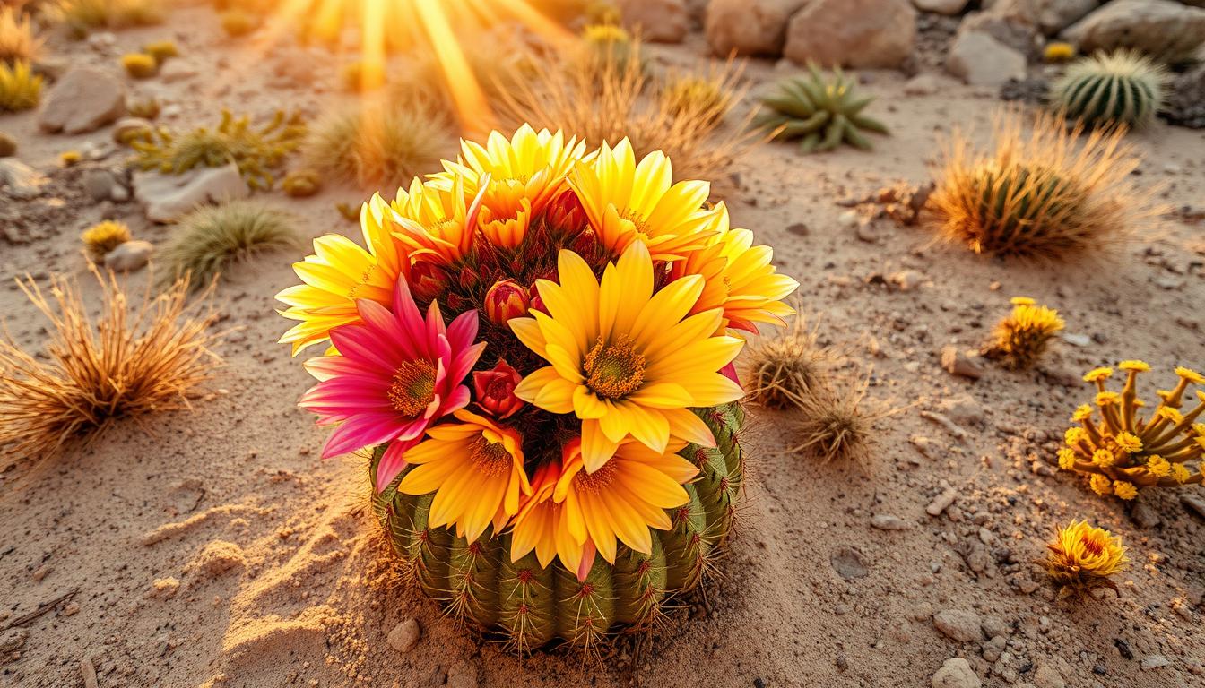 barrel cactus flower