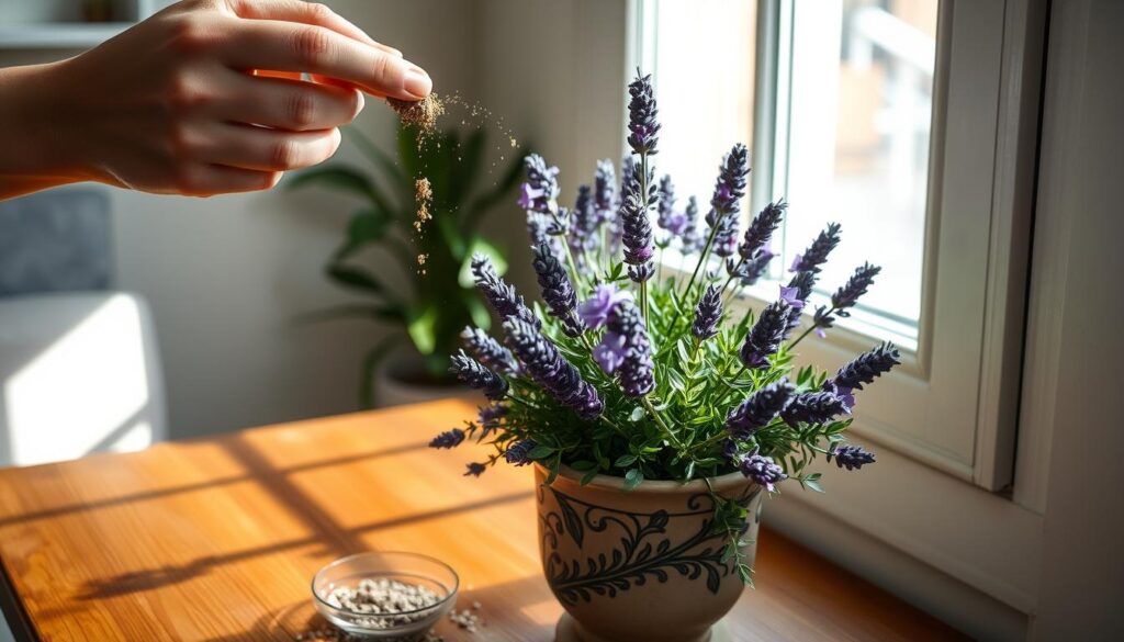 fertilizing indoor lavender