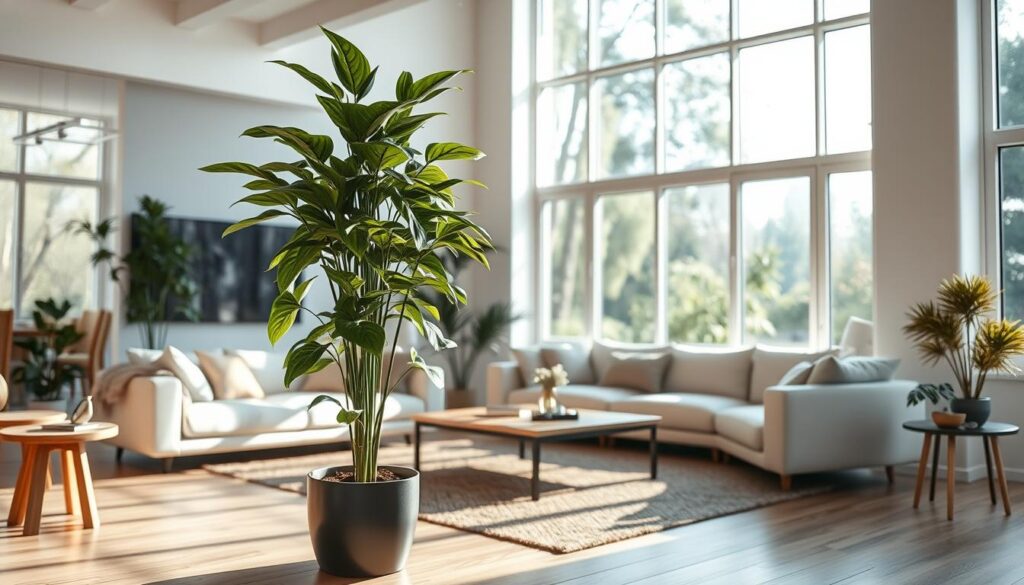 lofty indoor greenery