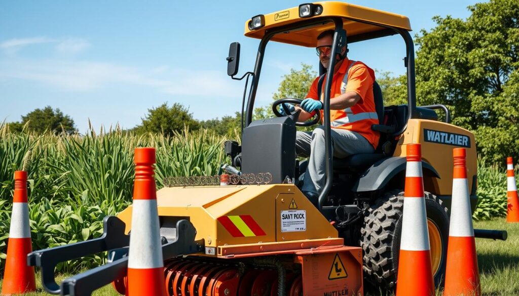 mulcher rental safety