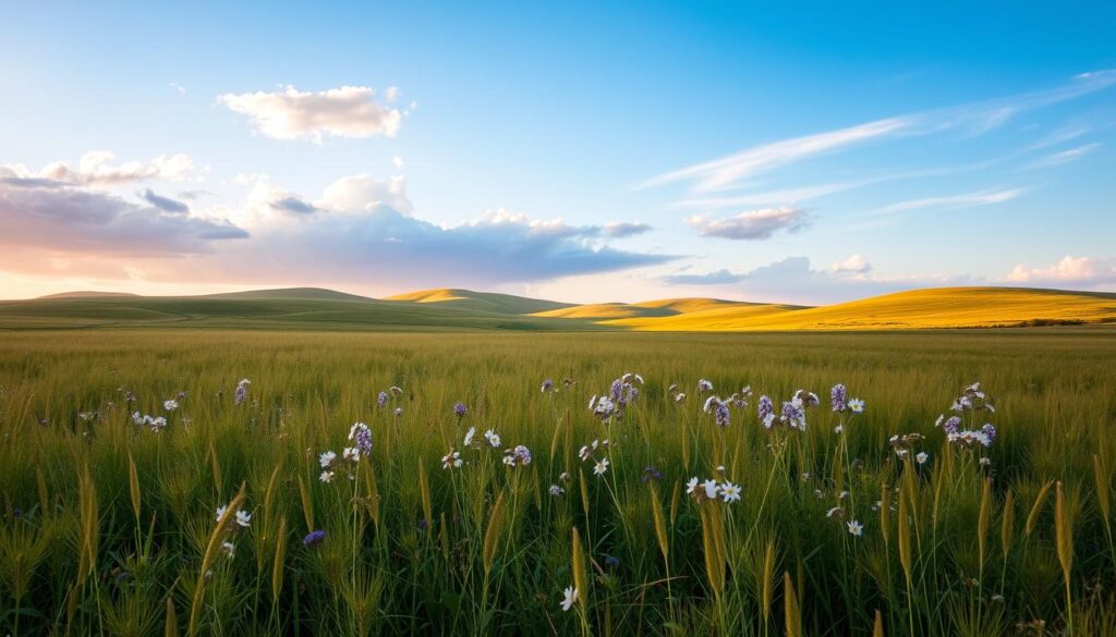 open field landscape photography