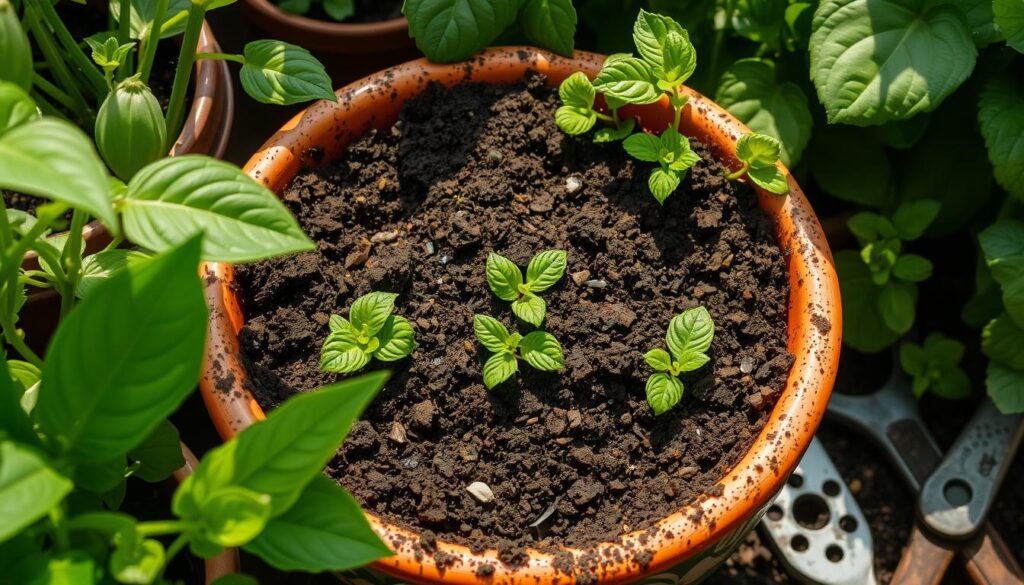 potting soil