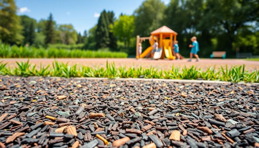 recycled rubber mulch