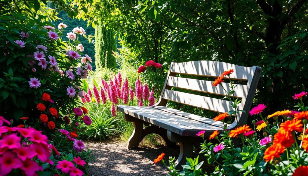 wooden bench