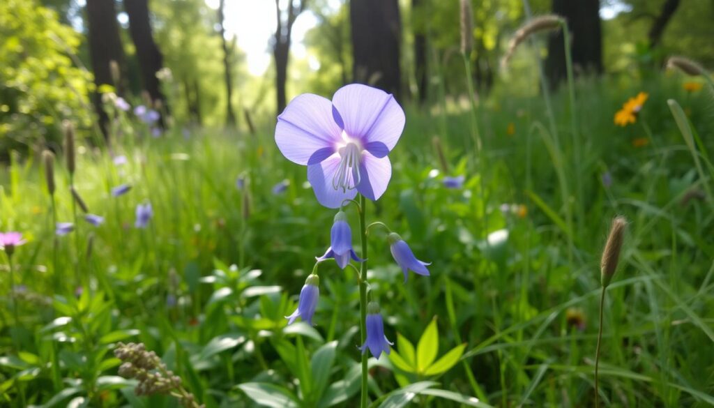 Chinese Bellflower in Natural Habitat